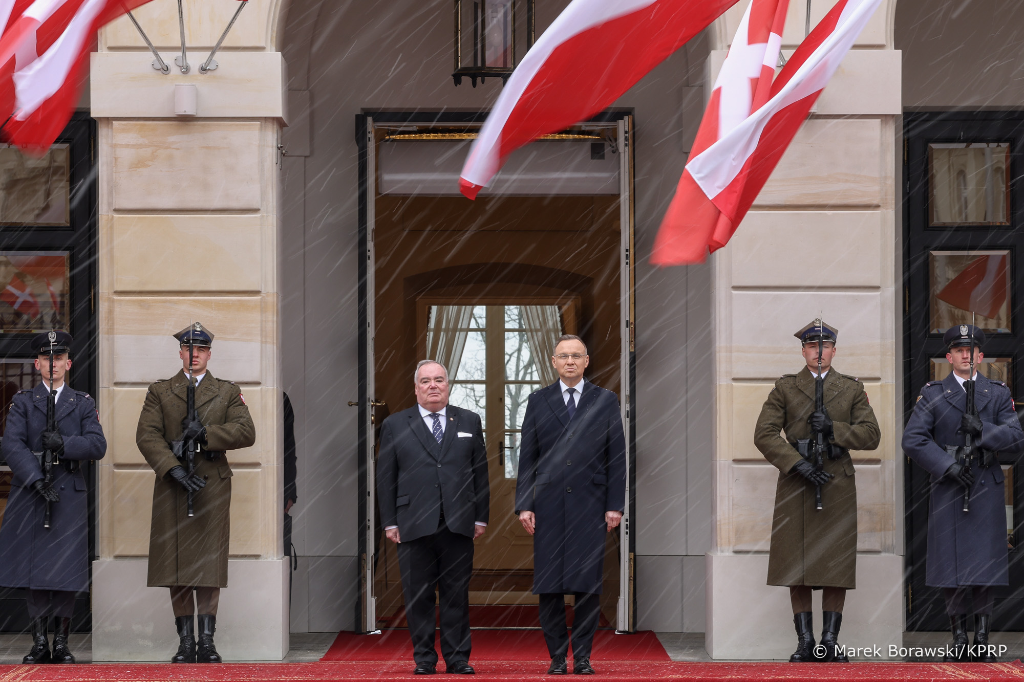 Le Grand Maître en visite officielle auprès du président polonais Andrzej Duda